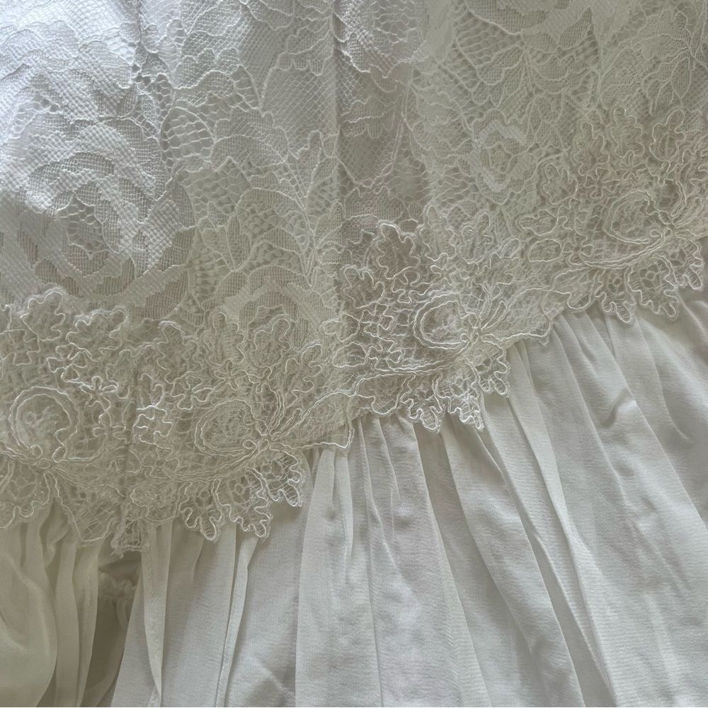For Love & Lemons Nicola Lace Bridal Gown White Medium / Large NEW MSRP $648 - Picture 12 of 14